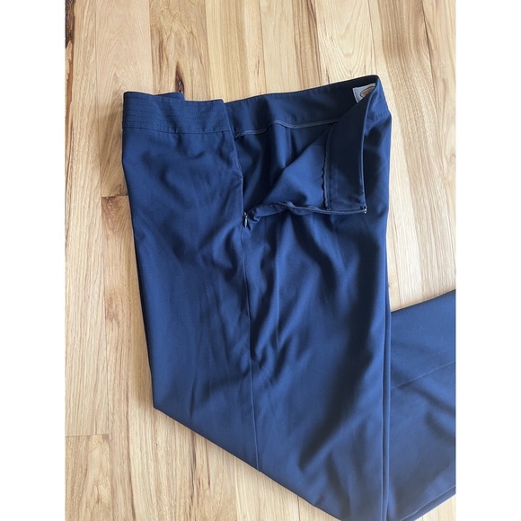 Talbots Navy Blue Ankle Dress Pants Trousers High Rise Sz 14‎ Stretch Side Zip - Picture 6 of 7